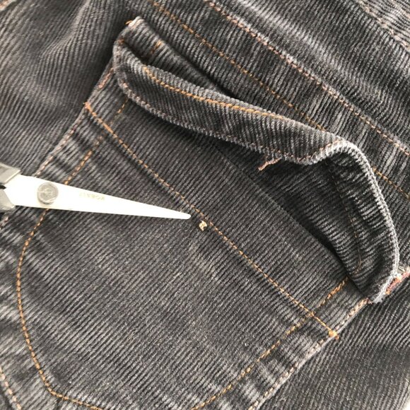 Polo Jeans Co. Womens Wendy Jean Pants Size 8/30 Black Corduroy Bootcut Y2K - Picture 4 of 13